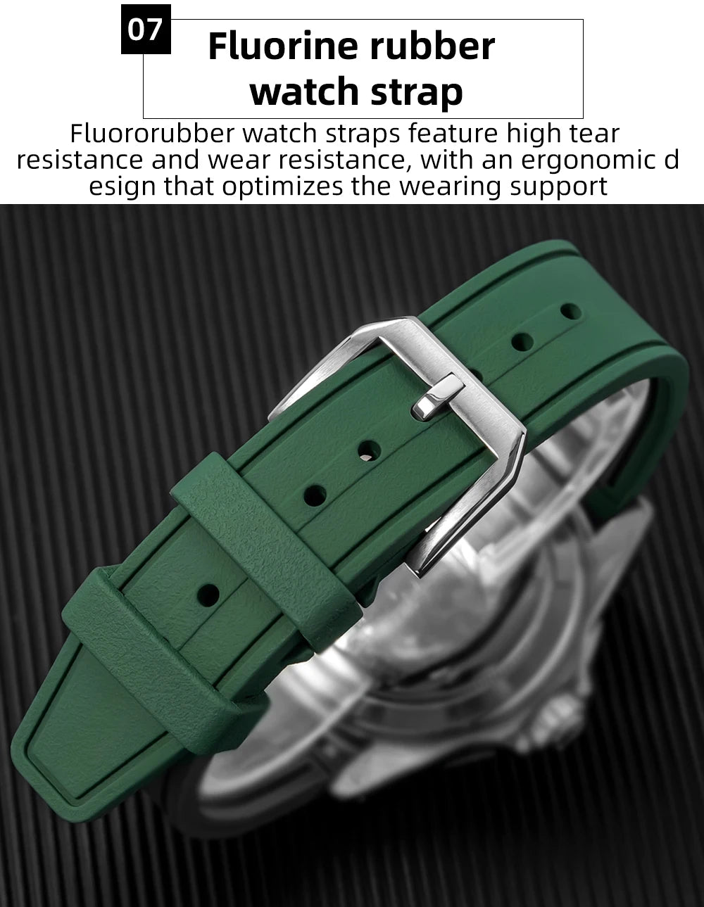 ADDIESDIVE Top Brand Man Watch 10Bar Waterproof AD2516 Super Luminous Bubble Mirror Glass VK64 Chronograph Quartz Steel Watch