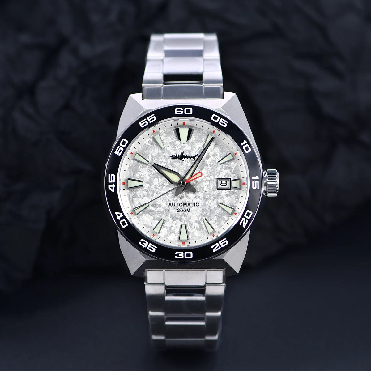 Heimdallr Monster Watch NH35A Movement 48mm Calendar C3 Luminous Stainless Steel Strap Automatic Mechanical Watch For Man 20Bar