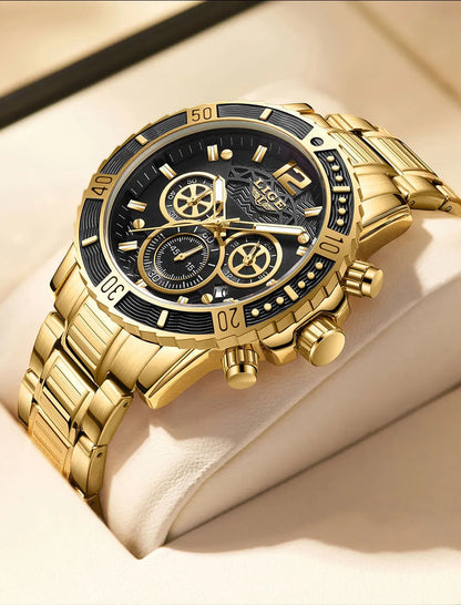 LIGE Luxury Casual Men's Wristwatch Sports Stainless Steel Waterproof Date Man Watch High Quality Fashion Quartz Men Watches