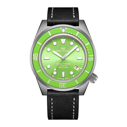 Seagull Color Holiday Men's Automatic Mechanical Watch Titanium Alloy Luxury Diving Watch Sapphire Glass Luminous Wristwatch 414