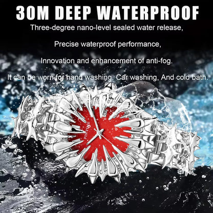Y2K Watch European American Watches Irregular Dragon Scale Pointed tin Solder Light Luxury Men Gift Niche Quartz Wristwatch