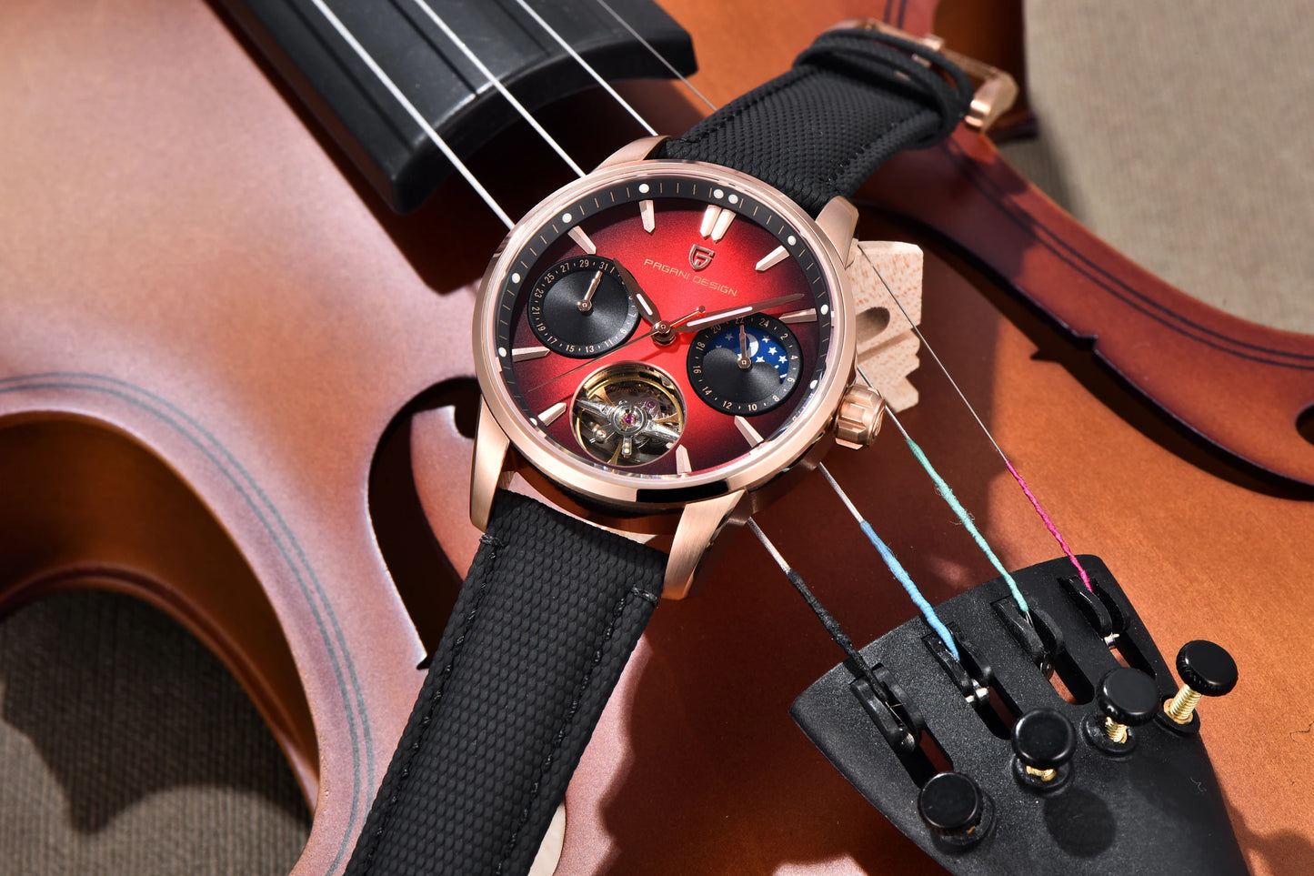 PAGANI DESIGN 2026 Men's Mechanical Watch E3255Y 41mm with Sapphire Glass Stainless Steel Calendar Waterproof Reloj Hombre