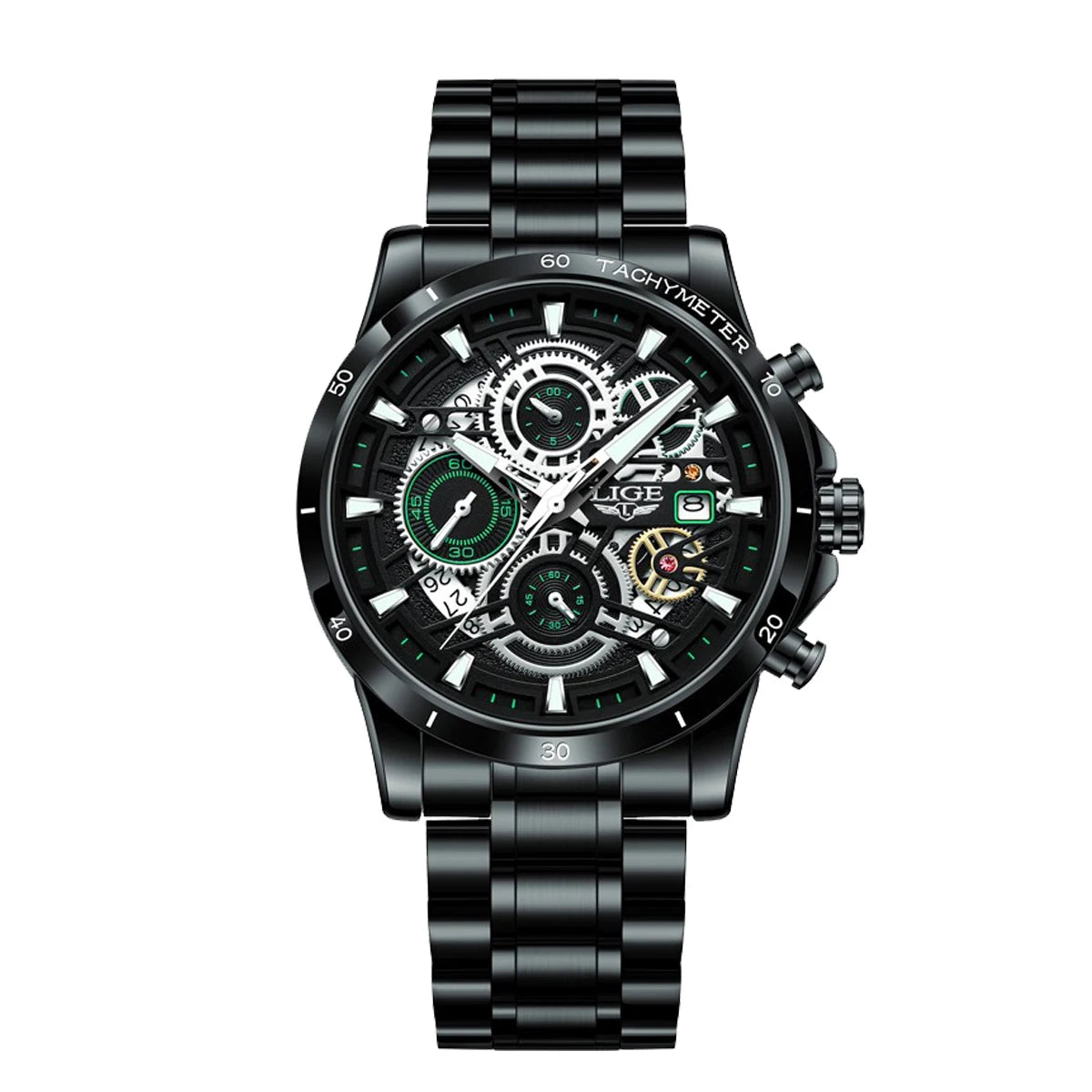 LIGE Luxury Casual Men's Wristwatch Sports Stainless Steel Waterproof Date Man Watch High Quality Fashion Quartz Men Watches