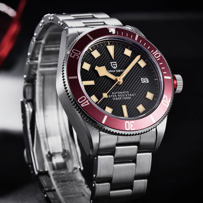 PAGANI DESIGN 2026 New BB58 Men's Watches Mechanical Watch For Men Luxury Automatic Miyota 8215 Sports Waterproof Watch Mens