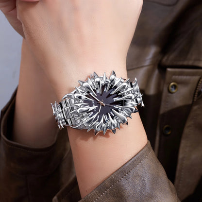Y2K Watch European American Watches Irregular Dragon Scale Pointed tin Solder Light Luxury Men Gift Niche Quartz Wristwatch