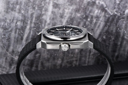 PAGANI DESIGN sports Square Men's Mechanical Automatic Watch Waterproof Retro Leather Outdoor Sports Luminous Gift Men's Watch