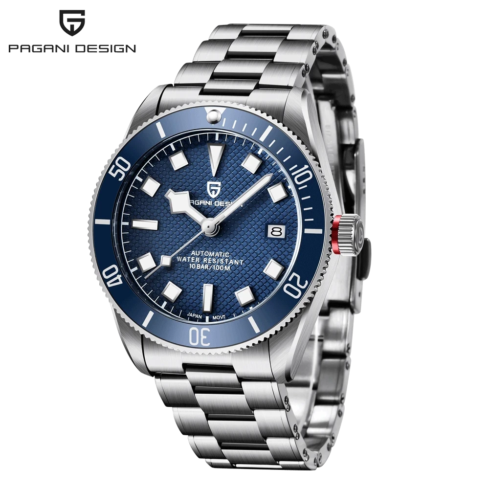 PAGANI DESIGN 2026 New BB58 Men's Watches Mechanical Watch For Men Luxury Automatic Miyota 8215 Sports Waterproof Watch Mens