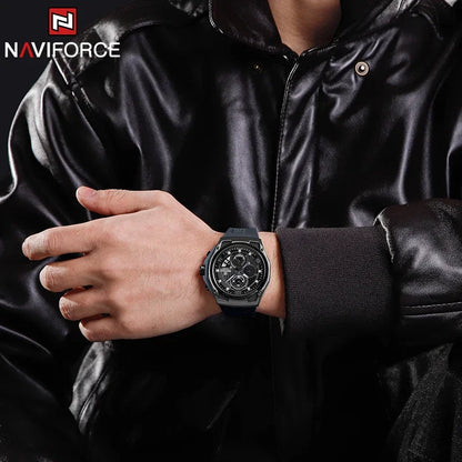 NAVIFORCE Top Brand Luxury Men's Quartz Watch Sport Chronograph Date Waterproof Wristwatch Fashion Business Men Watches Reloj