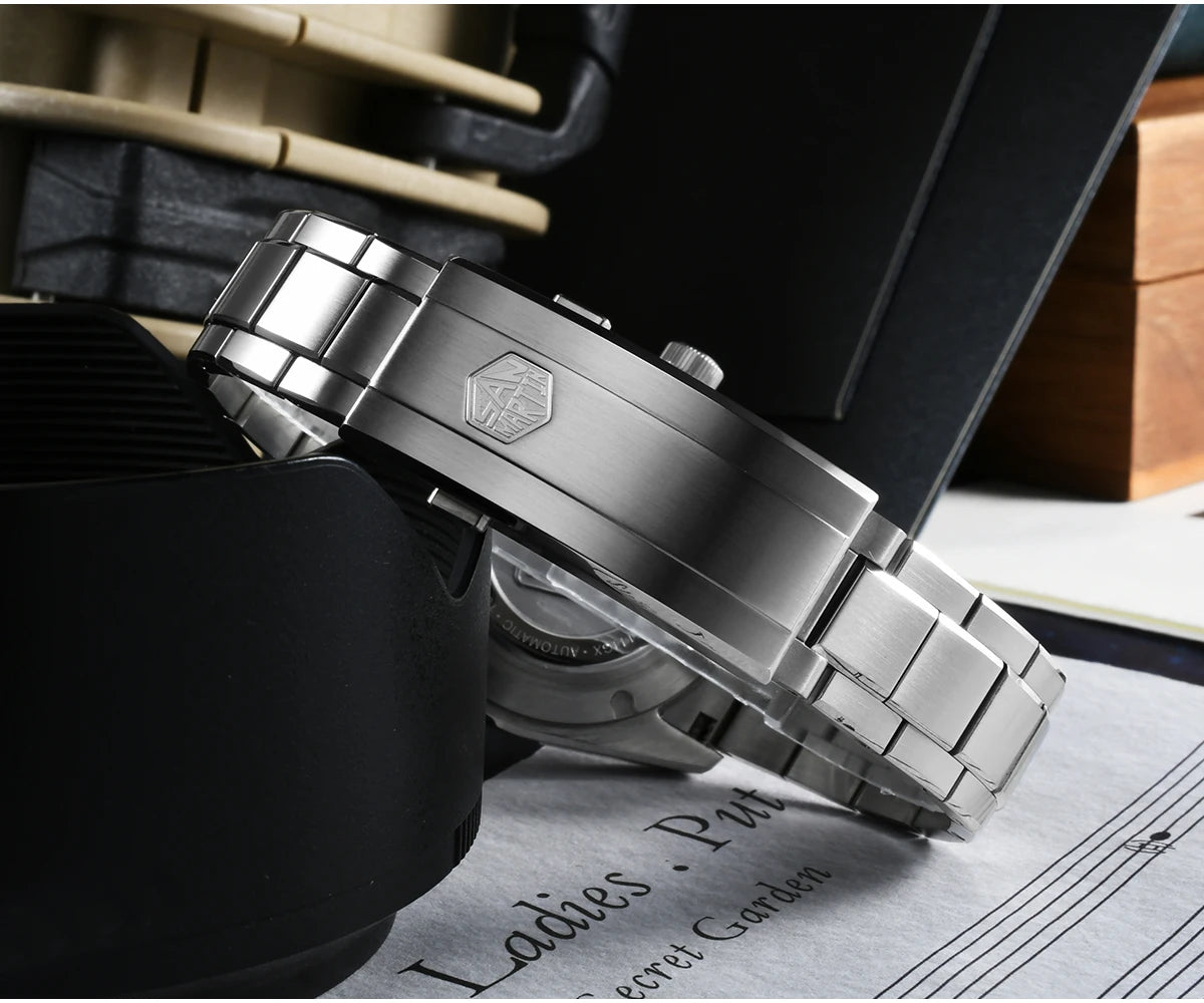 San Martin Men Automatic Watch 39mm JianZhan Gada Mechanical Wristwatch 10ATM Waterproof Luminous Sapphire Miyota 90S5
