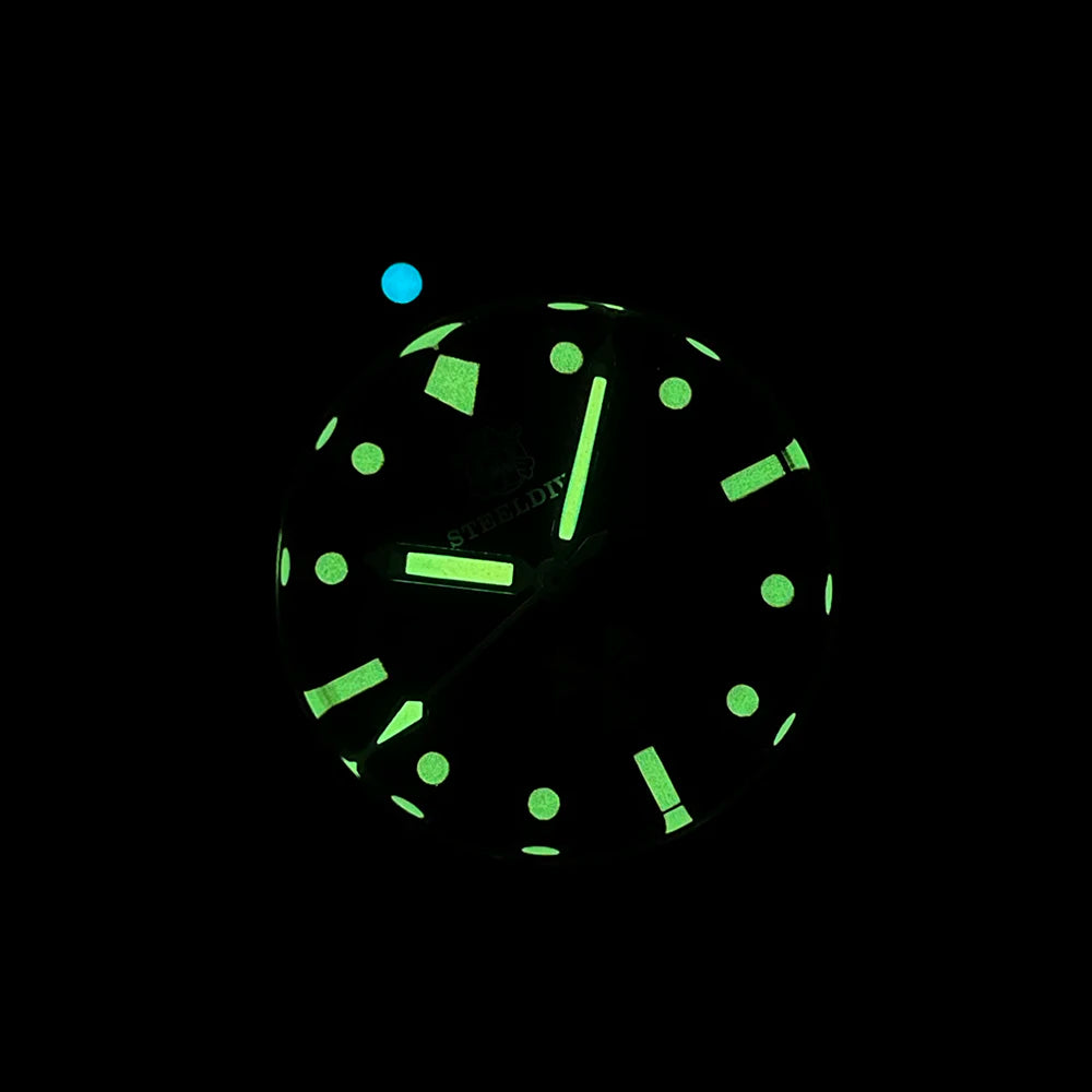 STEELDIVE SD1952VS New Arrival Solid Bronze Case Black Dial 300M Waterproof NH35 Mechanical Sapphire Glass Mens Dive Watch