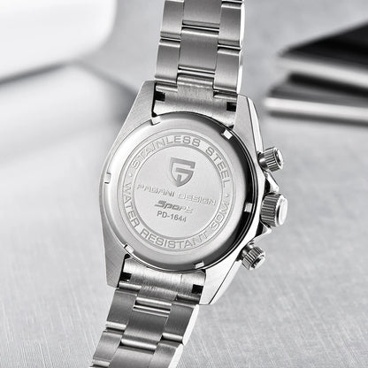 PAGANI DESIGN 2026 New VK63 Rainbow Circle Luxury Quartz Watch For Men Stainless Steel 30M Waterproof Chronograph reloj hombre