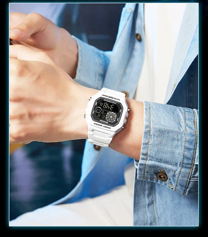 SANDA Fashion Brand Digital G Style Top Men's Watch Luxury Military Sport Waterproof Alarm Stopwatch Clock Relogio Masculino