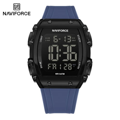 NAVIFROCE Relogio Masculino 2025 Man LCD Display Wristwatches Men Watches Luminous Military Sport Waterproof Quartz Male Clock