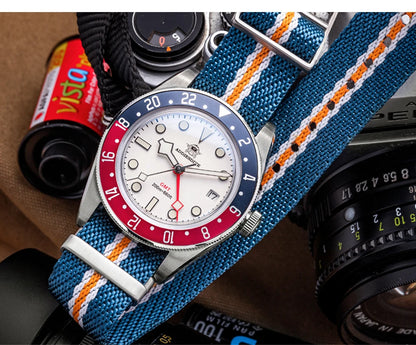 ADDIESDIVE TOP Quartz Watches 20Bar Diving BGW9 Super LuminousSwiss Ronda 515-24H GMT Watch Men's Watch relogios masculino