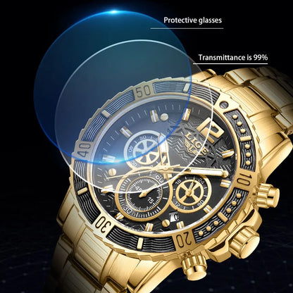 LIGE Luxury Casual Men's Wristwatch Sports Stainless Steel Waterproof Date Man Watch High Quality Fashion Quartz Men Watches