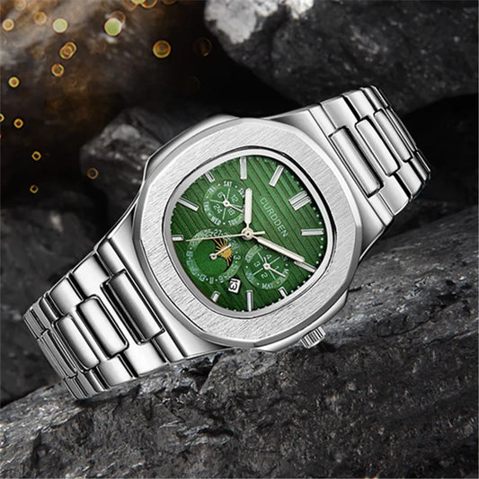 Original CURDDEN Famous Brand Men Watches Silver Fashion Alloy Band Gifts Date Quartz Watch Relogio Masculino Reloj Hombre 2026
