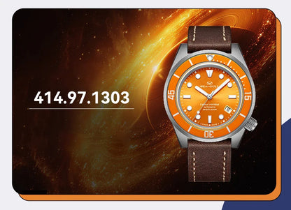 Seagull Color Holiday Men's Automatic Mechanical Watch Titanium Alloy Luxury Diving Watch Sapphire Glass Luminous Wristwatch 414