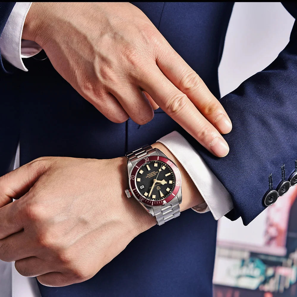 2026Pagani design BB58 watches retro diving men's mechanical watch NH35 automatic watch Luxury AR Sapphire mirror leisure clock