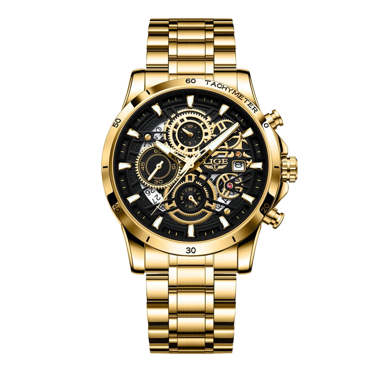 LIGE Luxury Casual Men's Wristwatch Sports Stainless Steel Waterproof Date Man Watch High Quality Fashion Quartz Men Watches