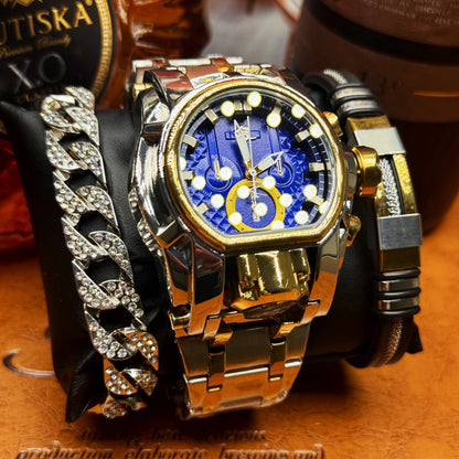 Luxury Men's Punk Style Watch, Unique Design and Fashionable Street Accessory, Ideal Gift for Him, Durable and Practical