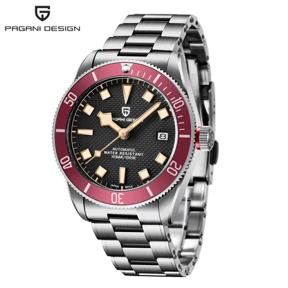 PAGANI DESIGN 2026 New BB58 Men's Watches Mechanical Watch For Men Luxury Automatic Miyota 8215 Sports Waterproof Watch Mens