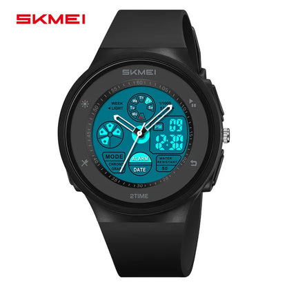 SKMEI 2346 New Arrival Colorful Fashion Unisex Men Women Time Big Digital Display PC Classic Sport Watch Chronograph Wristwatch
