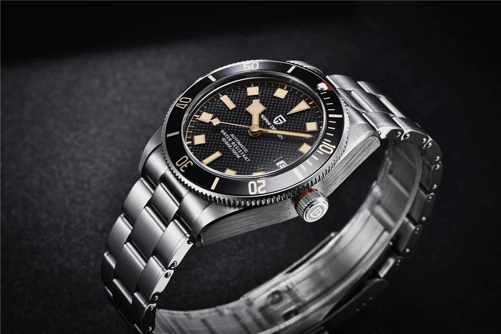 PAGANI DESIGN 2026 New BB58 Men's Watches Mechanical Watch For Men Luxury Automatic Miyota 8215 Sports Waterproof Watch Mens