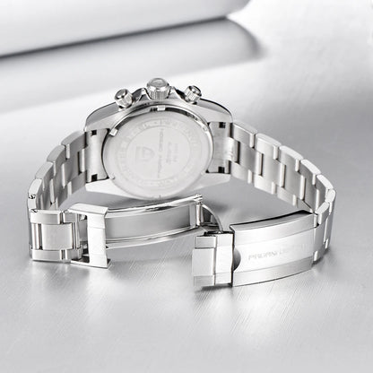 PAGANI DESIGN 2026 New VK63 Rainbow Circle Luxury Quartz Watch For Men Stainless Steel 30M Waterproof Chronograph reloj hombre