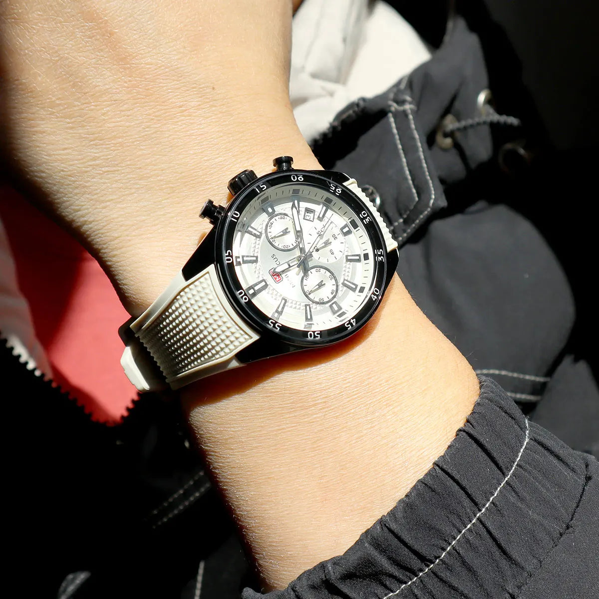 2026 New MINI FOCUS Men's Sports Quartz Watch Casual Analog Wrist Watch with Luminous Hands Silicone Strap Date Water Resistant