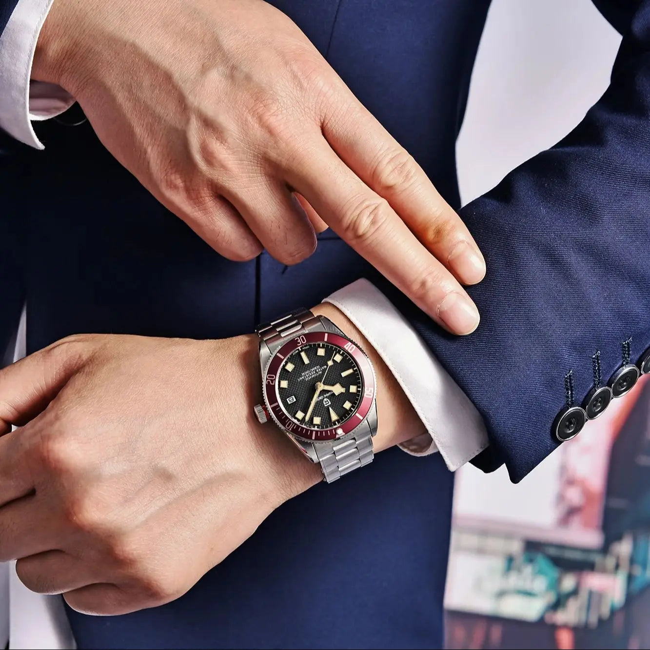 PAGANI DESIGN 2026 New BB58 Men's Watches Mechanical Watch For Men Luxury Automatic Miyota 8215 Sports Waterproof Watch Mens