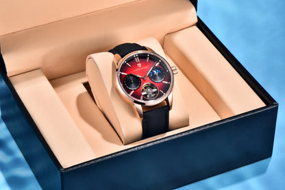 PAGANI DESIGN 2026 Men's Mechanical Watch E3255Y 41mm with Sapphire Glass Stainless Steel Calendar Waterproof Reloj Hombre