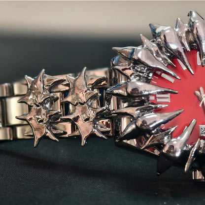 Y2K Watch European American Watches Irregular Dragon Scale Pointed tin Solder Light Luxury Men Gift Niche Quartz Wristwatch