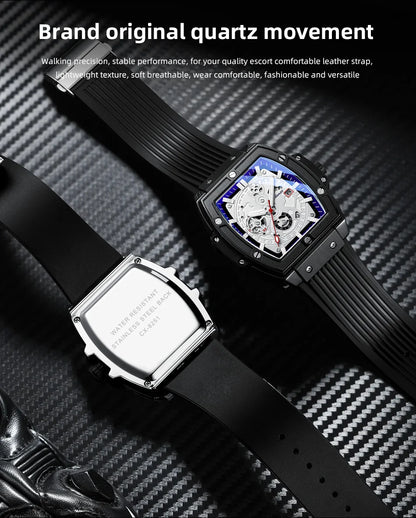 CHENXI Top Brand Popular Men Sports Watch Quartz Luxury Waterproof Silicone Strap WristWatch New Fashion Men's Date Clock