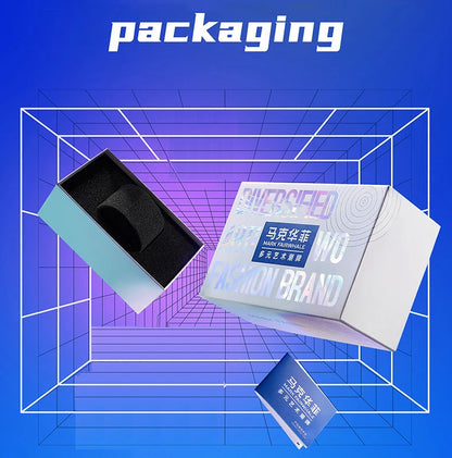 Mark Fairwhale 6014 Men's Automatic Movement Mechanical Watch Square Dial Stainless Steel Waterproof Mesh Strap Watches for Men