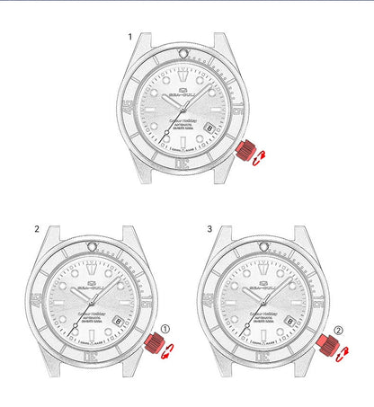 Seagull Color Holiday Men's Automatic Mechanical Watch Titanium Alloy Luxury Diving Watch Sapphire Glass Luminous Wristwatch 414