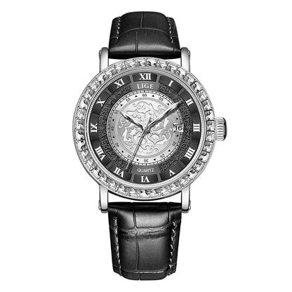 LIGE Luxury Men Watch Top Original Waterproof Luminous Chronograph Man Wristwatch Stainless Steel Quartz Men's Watches Reloj