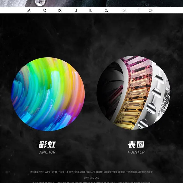 Luxury Sapphire Men's Automatic Mechanical Watch Top Brand Water Resistant Leather Strap Men Wristwatch Reloj Hombre