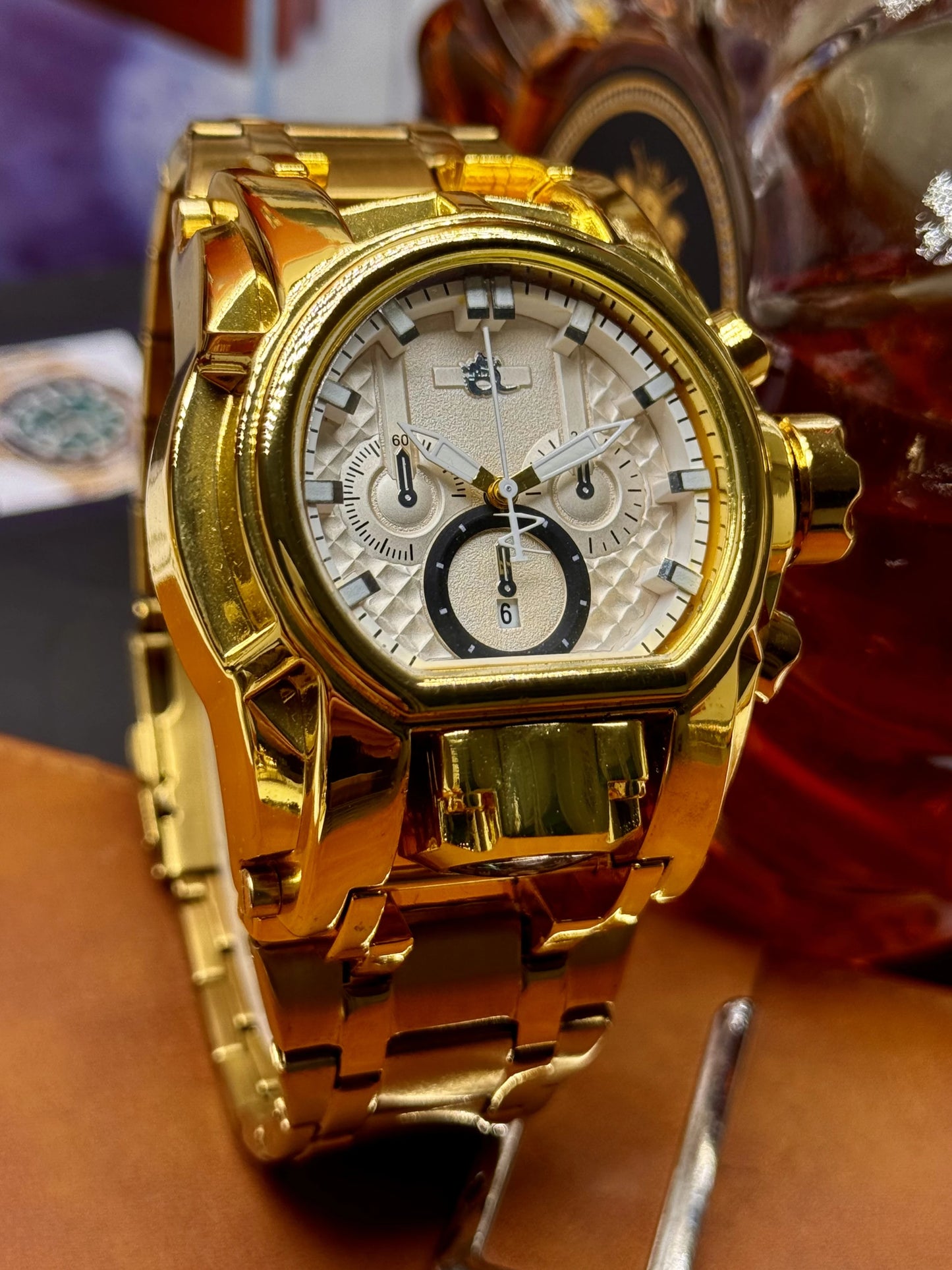 Luxury Men's Punk Style Watch, Unique Design and Fashionable Street Accessory, Ideal Gift for Him, Durable and Practical