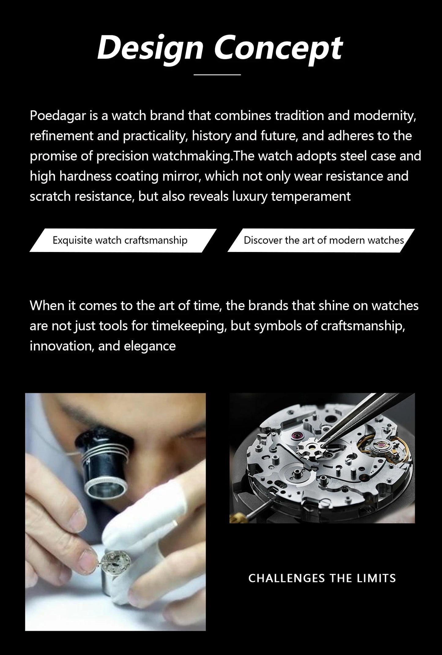 POEDAGAR High Quality Luxury Watch For Men Waterproof Luminous Man Wristwatch Original Date Week Quartz Casual Men's Watches+Box