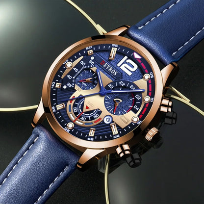 Fashion Elegant Men's Quartz Wrist Watch, Luxury Calendar Watches - Work and Daily Decoration. men watch