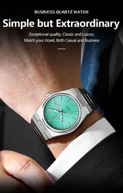 POEDAGAR High Quality Luxury Watch For Men Waterproof Luminous Man Wristwatch Original Date Week Quartz Casual Men's Watches+Box