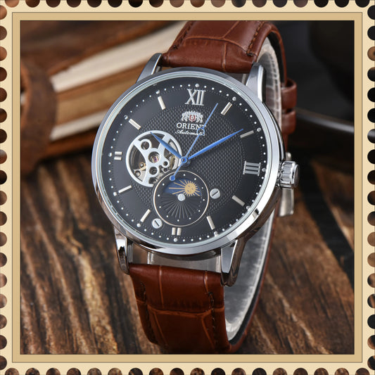 9898 Store Orient Sport Mechanical Automatic Unisex Watch Sun World Time Waterproof Shockproof Full Function  Series