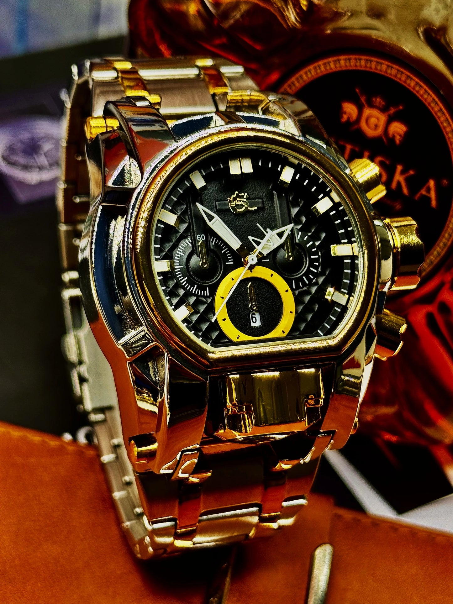 Luxury Men's Punk Style Watch, Unique Design and Fashionable Street Accessory, Ideal Gift for Him, Durable and Practical