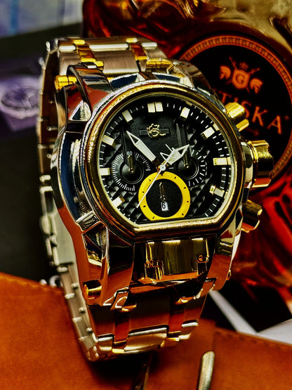 Luxury Men's Punk Style Watch, Unique Design and Fashionable Street Accessory, Ideal Gift for Him, Durable and Practical