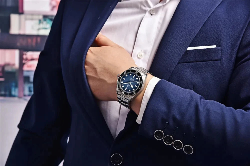 PAGANI DESIGN 2026 New BB58 Men's Watches Mechanical Watch For Men Luxury Automatic Miyota 8215 Sports Waterproof Watch Mens