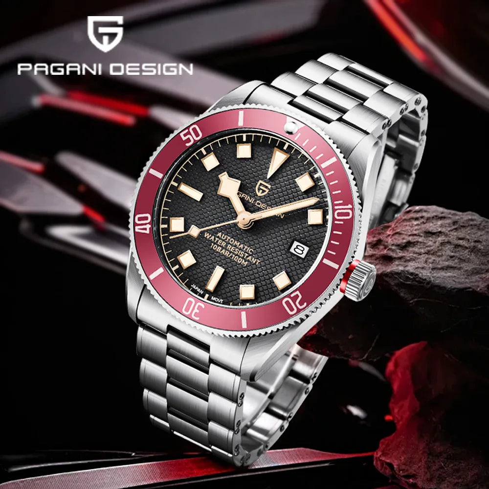 2026Pagani design BB58 watches retro diving men's mechanical watch NH35 automatic watch Luxury AR Sapphire mirror leisure clock