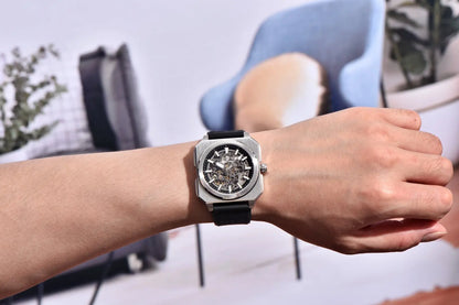 PAGANI DESIGN sports Square Men's Mechanical Automatic Watch Waterproof Retro Leather Outdoor Sports Luminous Gift Men's Watch