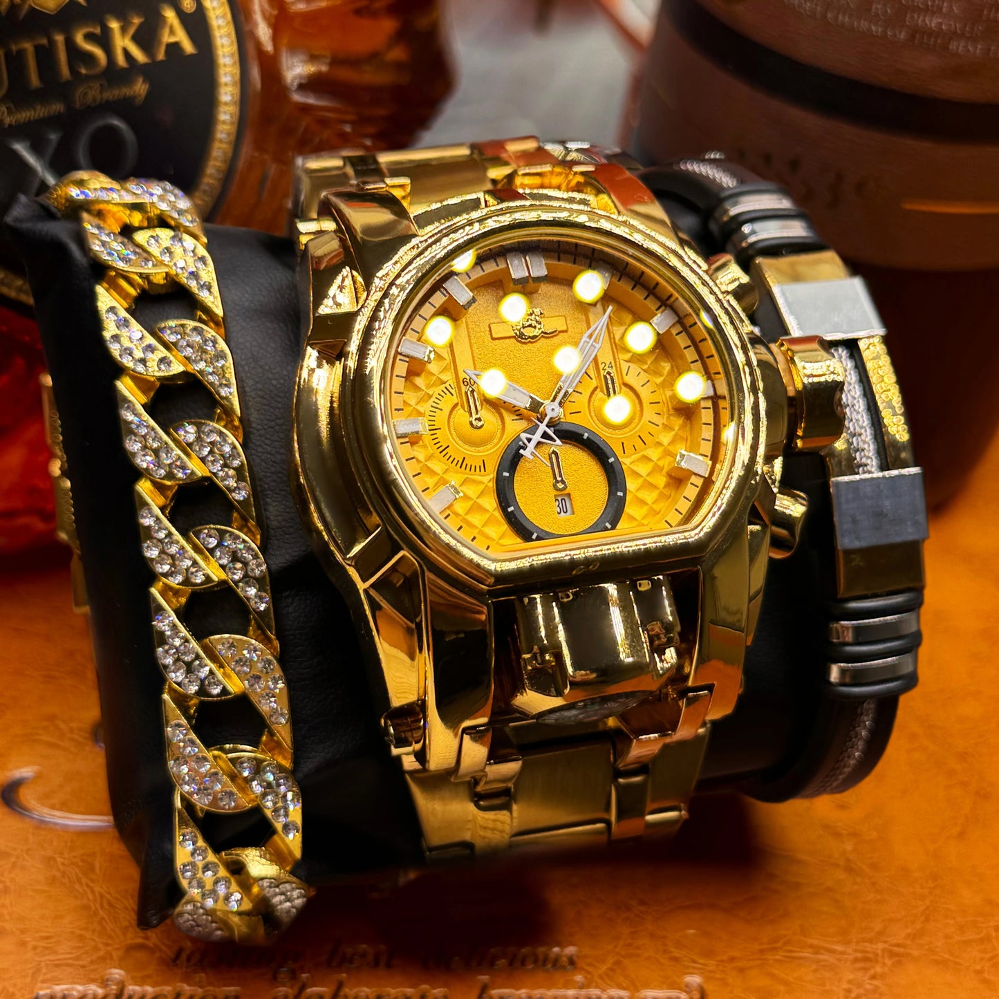 Luxury Men's Punk Style Watch, Unique Design and Fashionable Street Accessory, Ideal Gift for Him, Durable and Practical