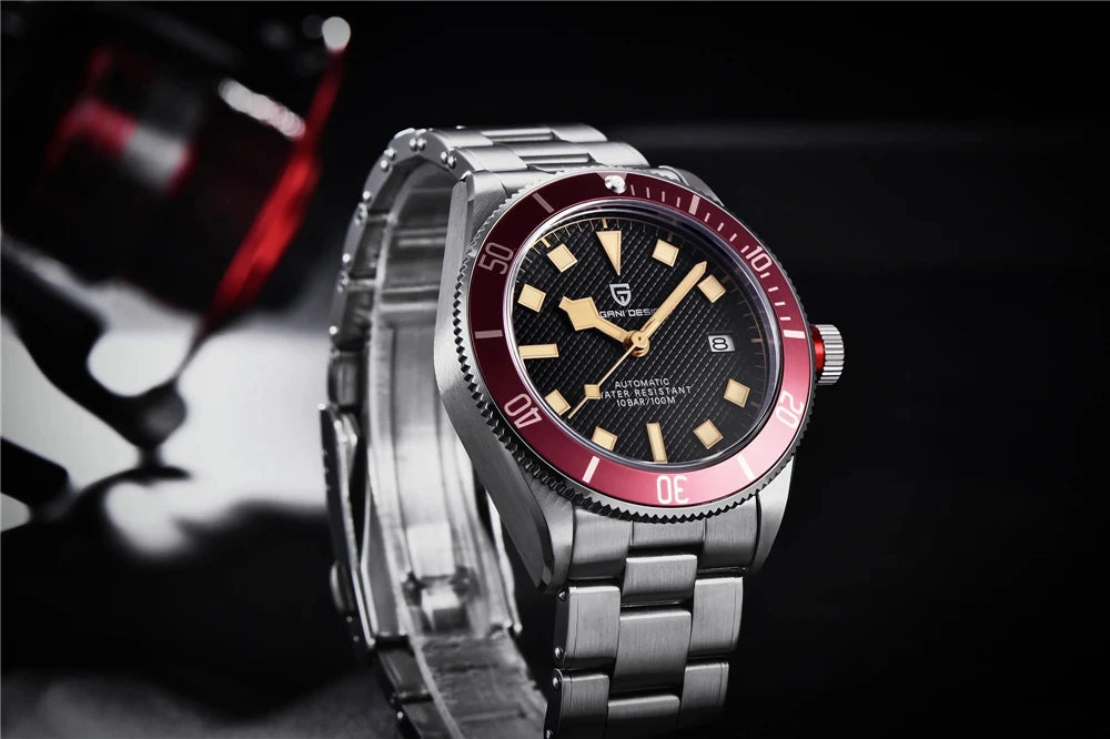 PAGANI DESIGN 2026 New BB58 Men's Watches Mechanical Watch For Men Luxury Automatic Miyota 8215 Sports Waterproof Watch Mens