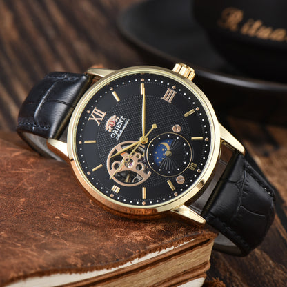 9898 Store Orient Sport Mechanical Automatic Unisex Watch Sun World Time Waterproof Shockproof Full Function  Series